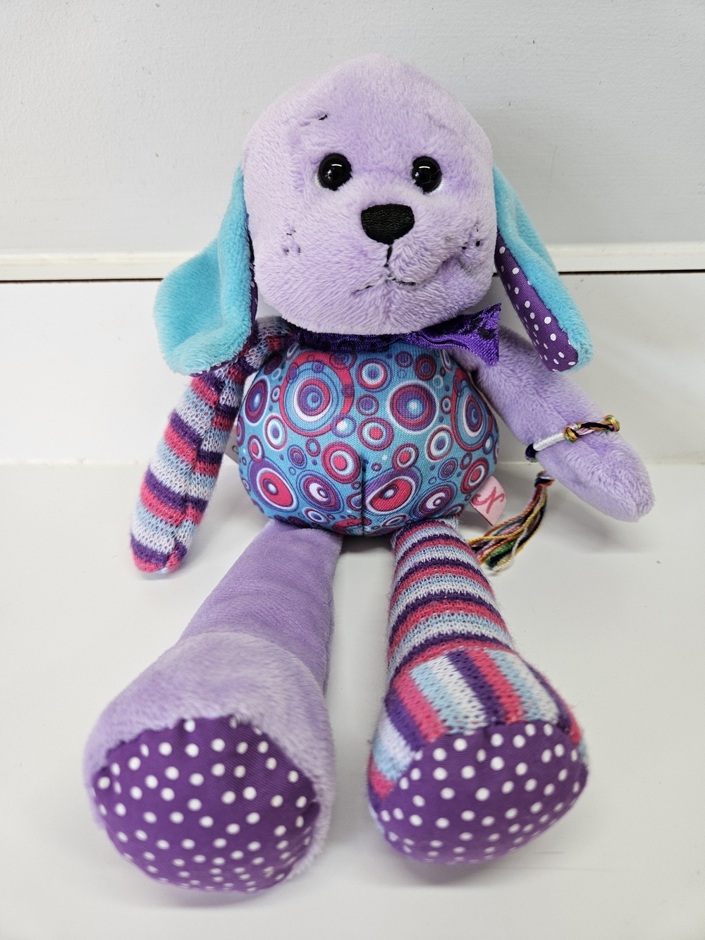 Rare Ganz Nakama First Edition Chase Purple Plush Dog Friendship Bracelet